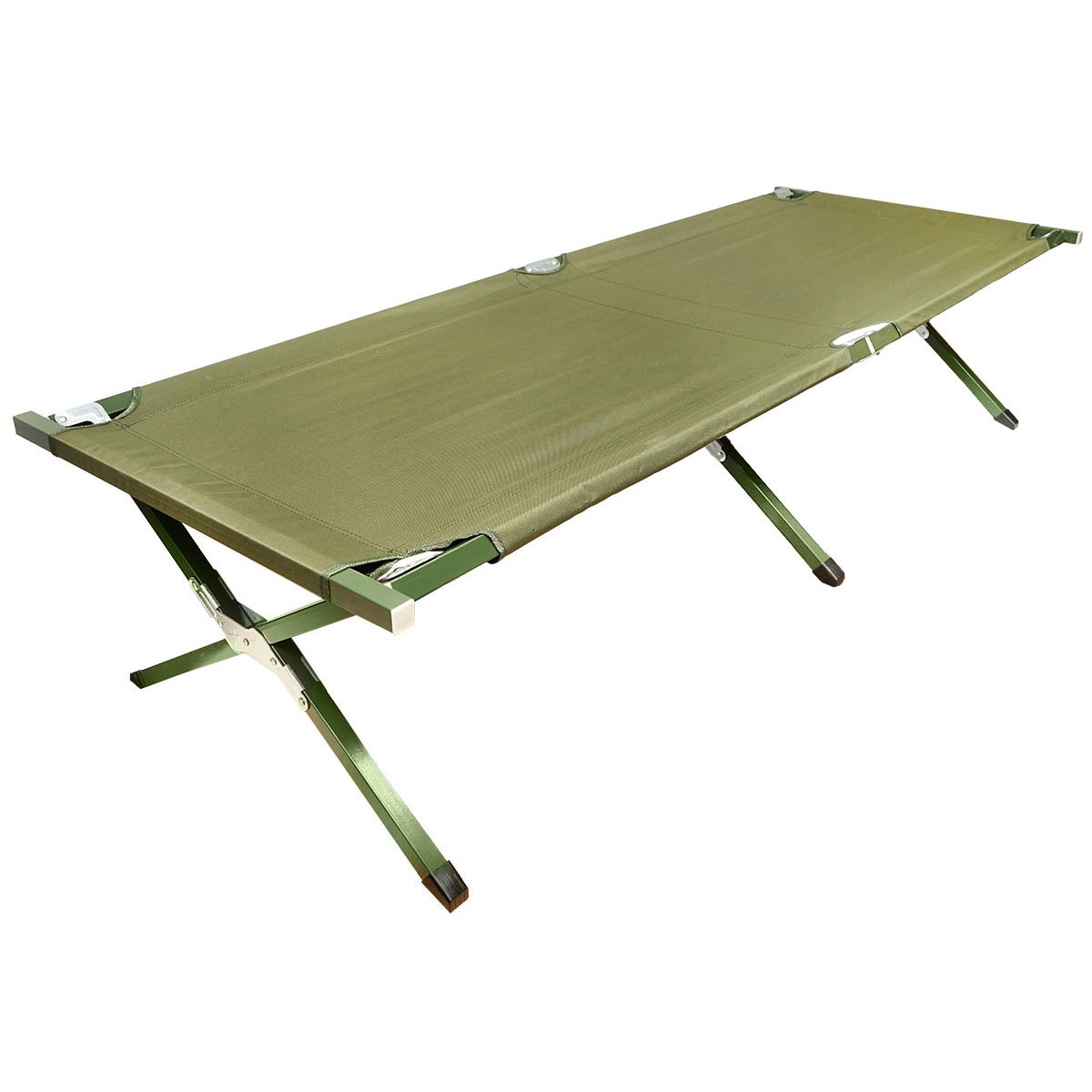 Pat pliabil de campanie, camping verde olive 190x66x42 cm Breckner Germany